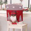 Husă Scaun Crăciun 3D Desene Animate Casă Masă Scaun de Cină Păpușă Husă Scaun Decorare Petrecere Crăciun Anul Nou Decor Casă
