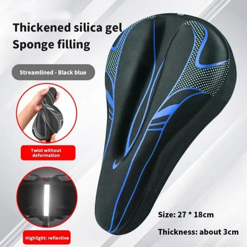 3D MTB Bike Saddle GEL Bicycle Seat Cover Unisex Road Bikes Bicycle Soft Bike Seat Covers Carbon Journey Cycling Accessories