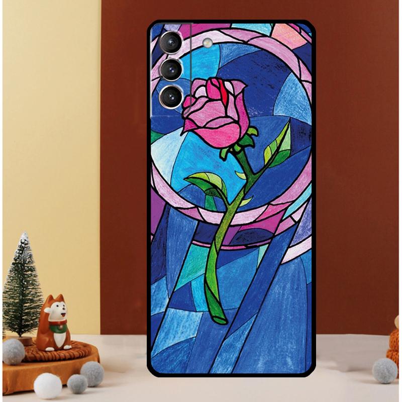 

Stained Glass Rose Galaxys Case For Samsung Galaxy S24 Ultra S23 S22 S21 S20 FE Note 20 S8 S9 S10 Note 10 Plus Cover Galaxy S8