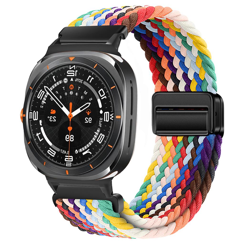 For Samsung Galaxy Watch 7 Ultra Strap 47mm Accessories Magnetic Nylon Braided sport Bracelet Correa Galaxy Watch 7 Ultra Band