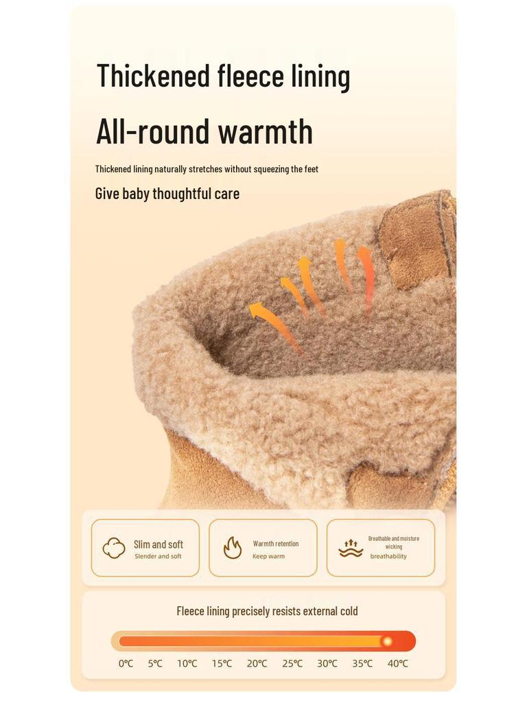 Girls' Martin Ankle Boots - Stylish, Velvet-Lined Leather for Autumn/Winter 2025