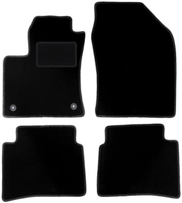 Black Velour Floor Mats For: Toyota Prius IV Hatchback (2017-)