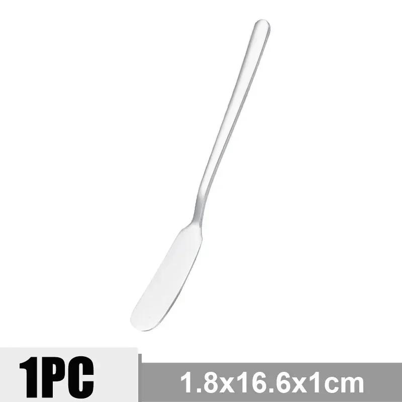 Stainless Steel Butter Knife Long Handle Cheese Bread Jam Cutter Multifunctional Western Food Tableware Kitchen Gadgets