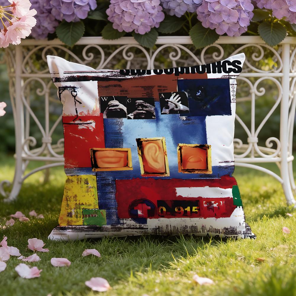 S-Stereophonics Band Cushion Cover Home & Car Dual-Scene Pillow Cover: Reversible for Premium Comfort