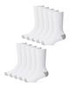 Amazon Essentials 10-Pack Men's White Crew Socks with Cushioned Soles, Perfect for Running and Sports, Sizes 25.0-27.0 Cm