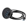 Efficient USB 3 0 Hub with Integrated Audio Interface for Headphones and Microphones Perfect for Any Workspace