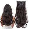 16 Clips In Haarverlenging Body Wave 22 Inch Haarverlenging Clip Voor Vrouwen Synthetische Haarverlengingen Zwarte Kleur