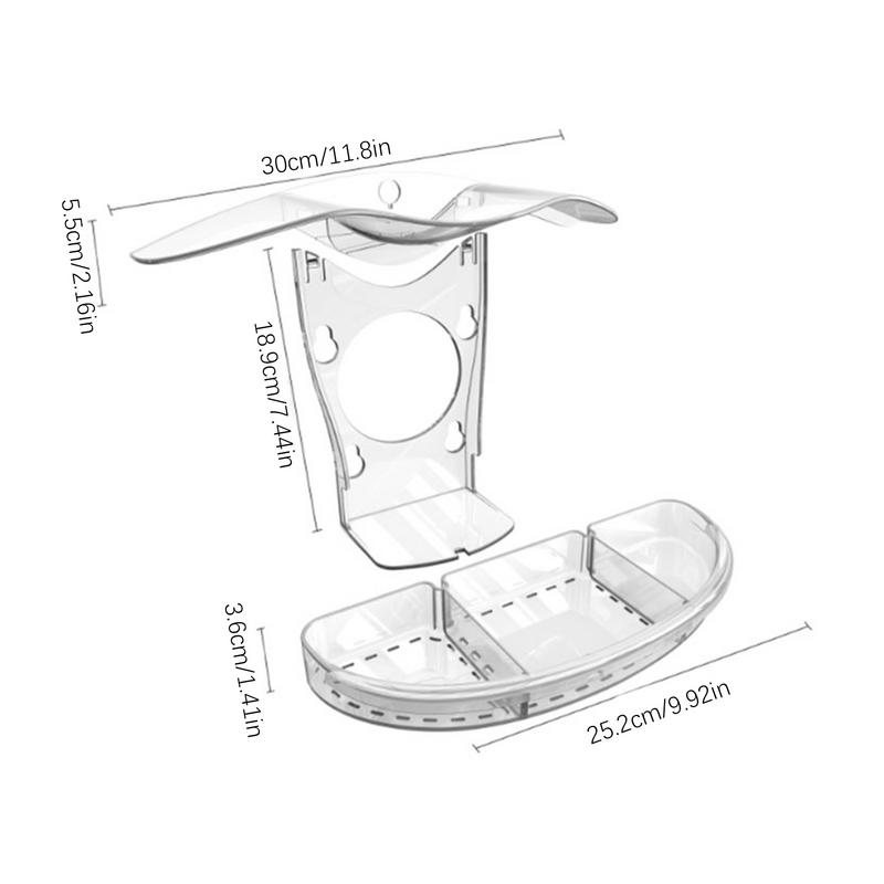 Krmítka pro ptáky na okno se silnými přísavkami Krmítka pro ptáky do exteriéru Krmítko pro ptáky na přísavku na okno Pozorování divokých ptáků z okna
