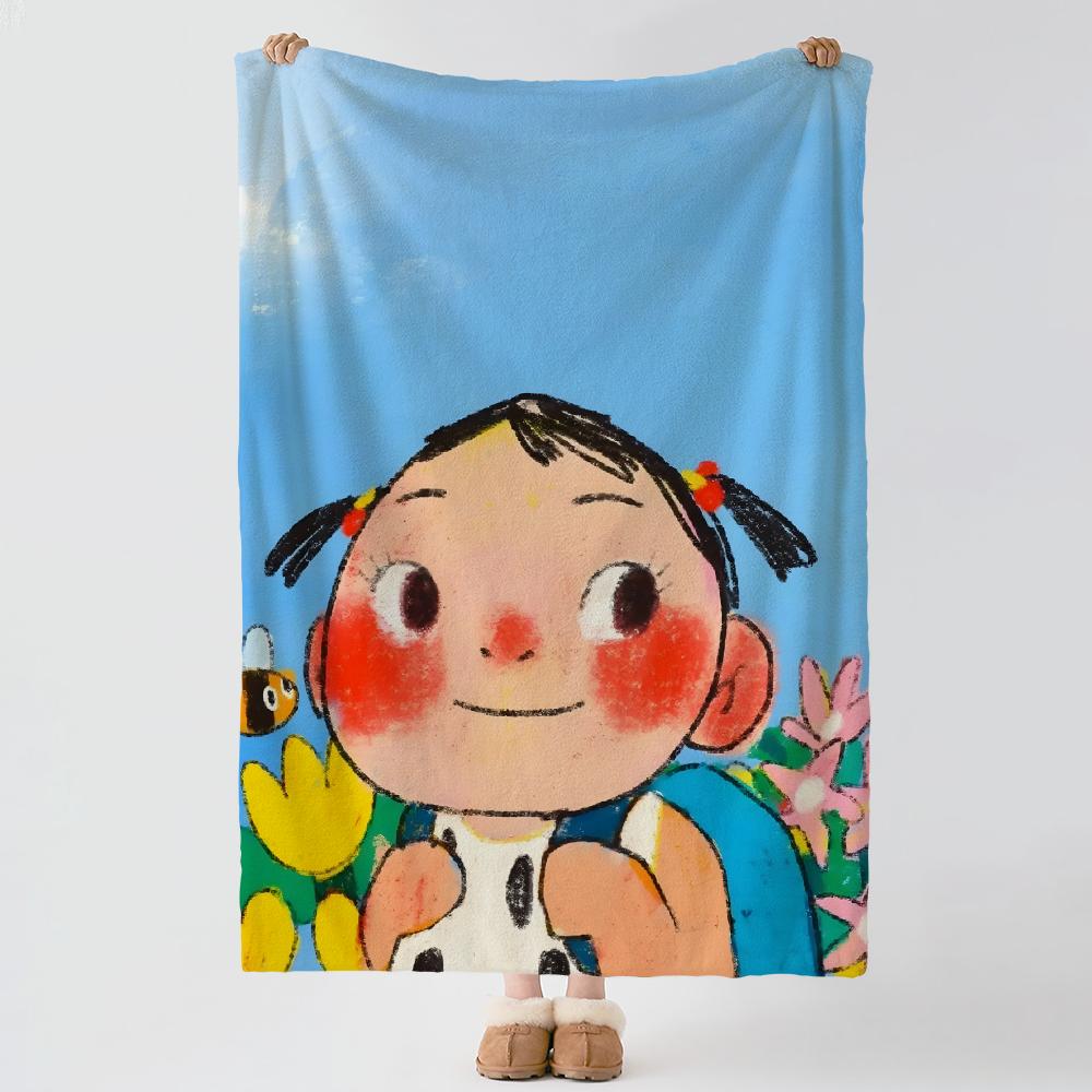Artist P-Pdohk-k Throw Thick Comfort Flannel Quilt, Multi-scene Use Indoor Outdoor Daily Nap