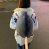 2026 New Design Sense Niche Backpacks Plush Zipper Mouse Shape Funny Fashion Backpacks Large Capacity Commuting Bags