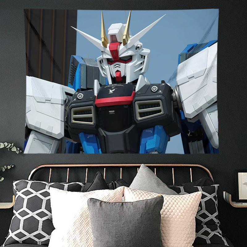 Mobile Suit Gundam Hanging Cloth Anime Background Cloth Bedroom Dormitory Decoration Cloth Wall Cloth Hanging Blanket
