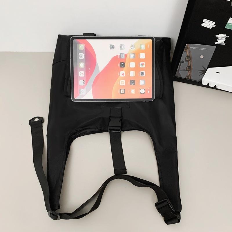 ins niche couple tooling style casual backpack men and women commuting shoulder bag trendy cool large capacity boys messenger bag