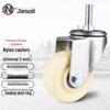 JNL White Nylon Swivel Caster with Brake