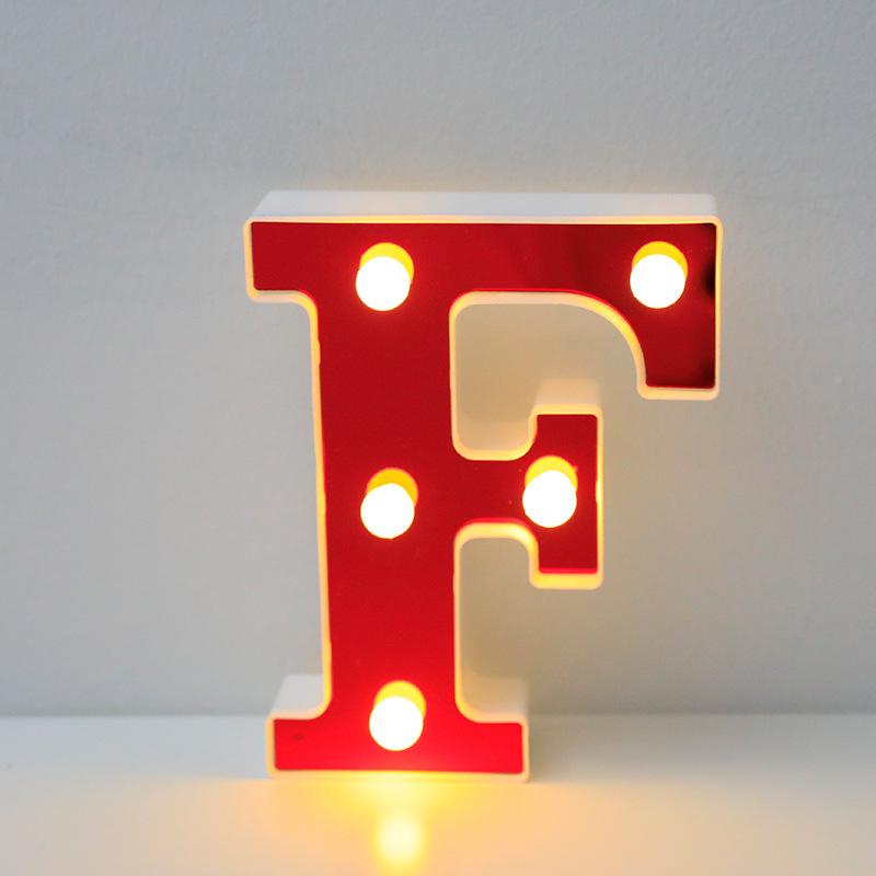 Red LED Letter Light for Parties and Proposals