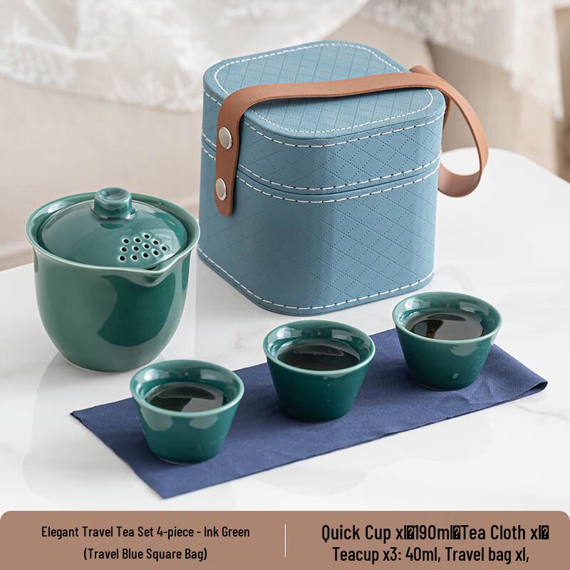 

Ru Kiln Panda Portable Tea Set