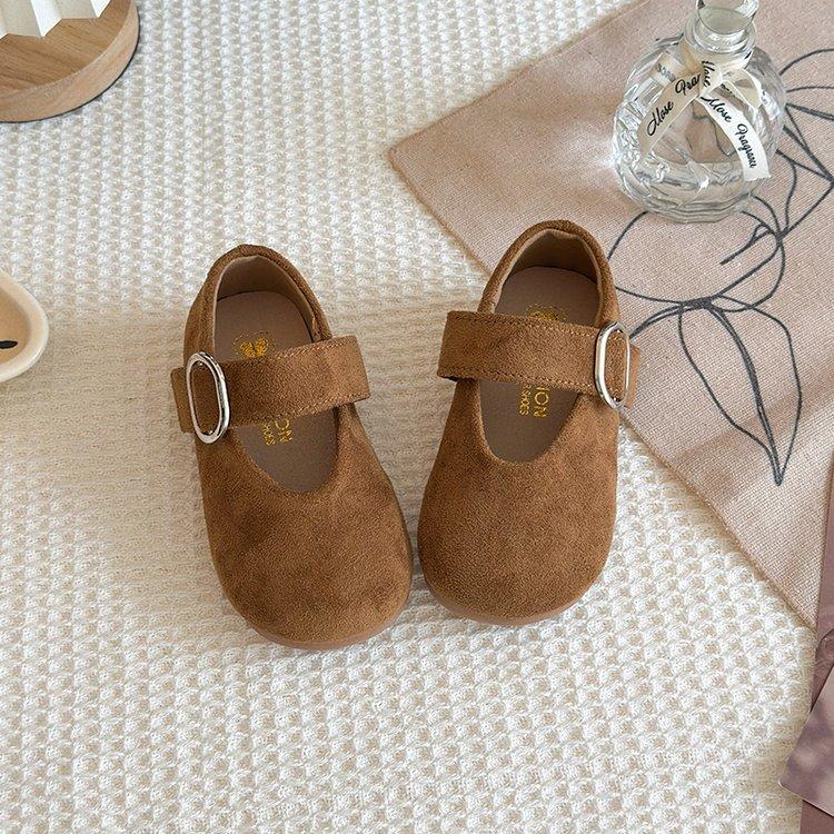 Girls Shoes 2025 New Autumn Children's Princess Shoes Girls Soft-soled Small Leather Shoes Korean Version of Birken Doudou Single Shoes