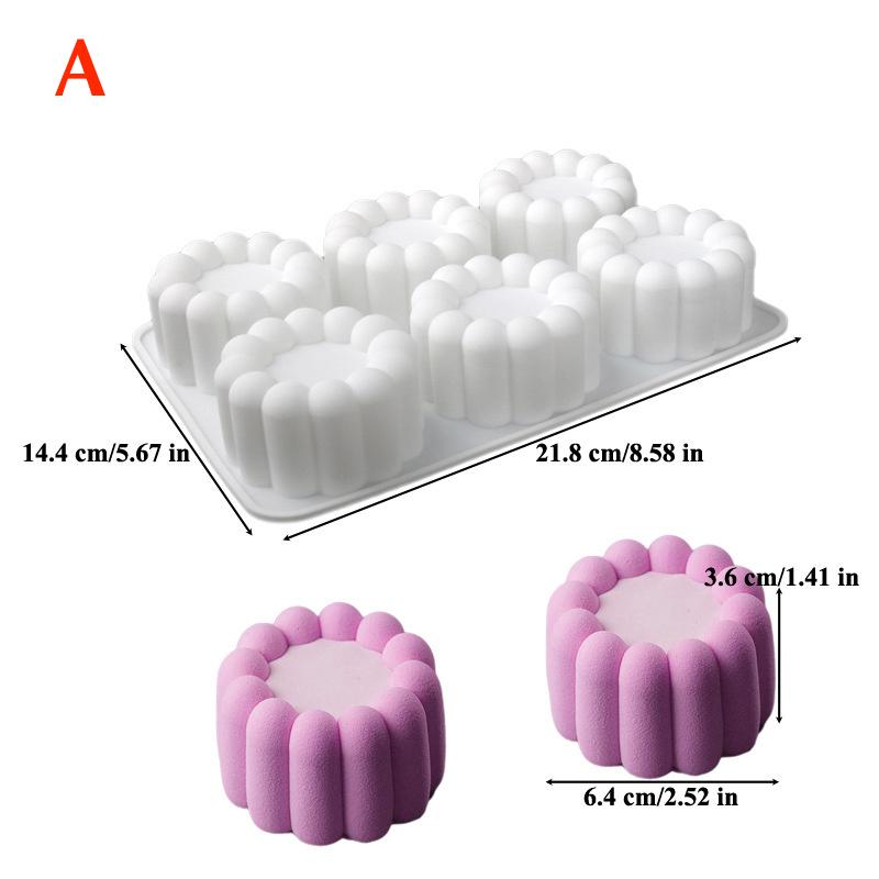 Silikonowa Forma do Musu Puddingowej Serce/Gwiazda/Okrągła/Kwadratowa Kwiatowa DIY Deser Czekoladowa Forma Narzędzia do Dekoracji Ciast Naczynia do Pieczenia