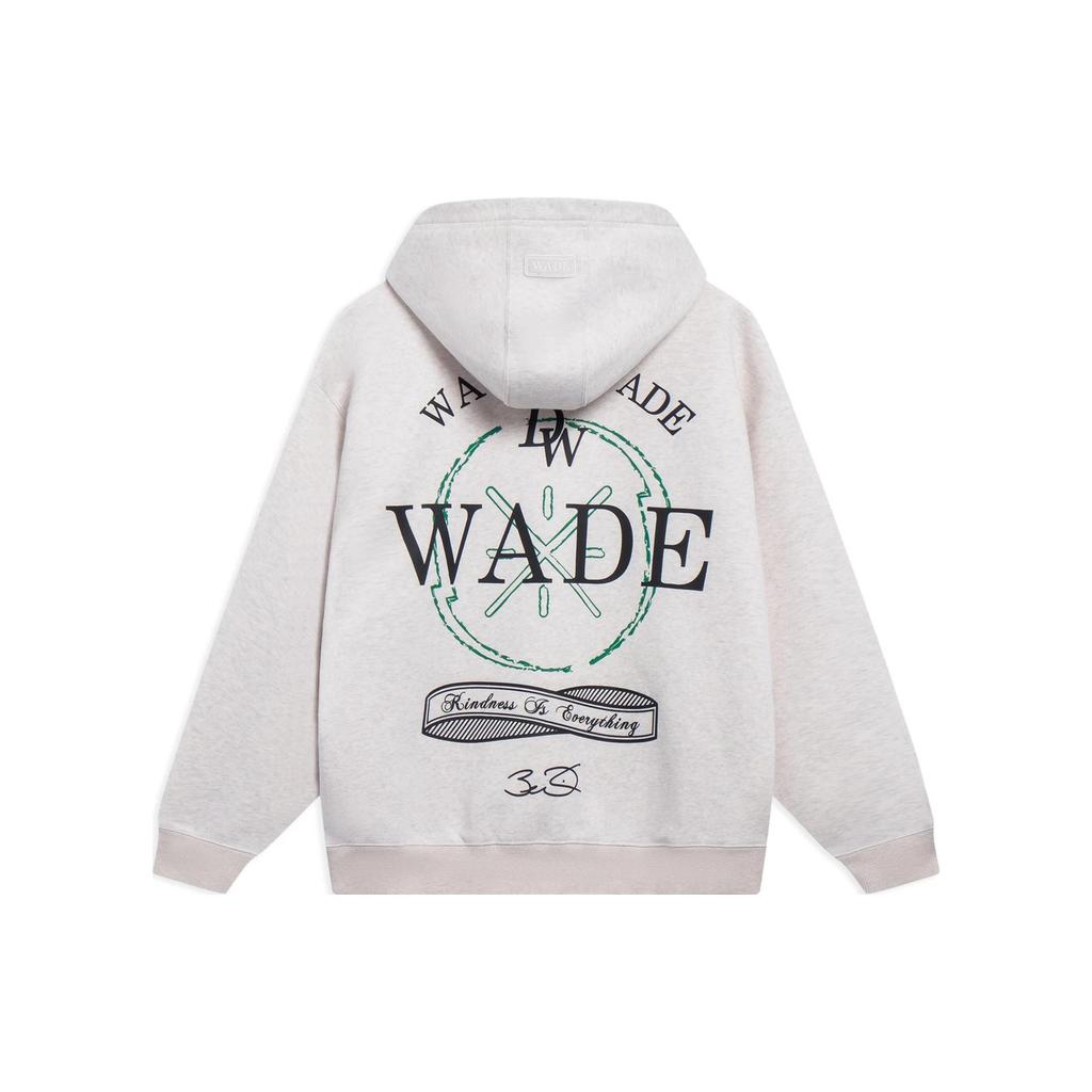 Li-Ning Way Of Wade Graphic Hoodie 'Light Grey' Men's AWDT141-10