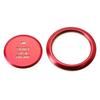 2pc Red Keyless Engine Push Start Button & Surrounding Ring For -up Mazda 3