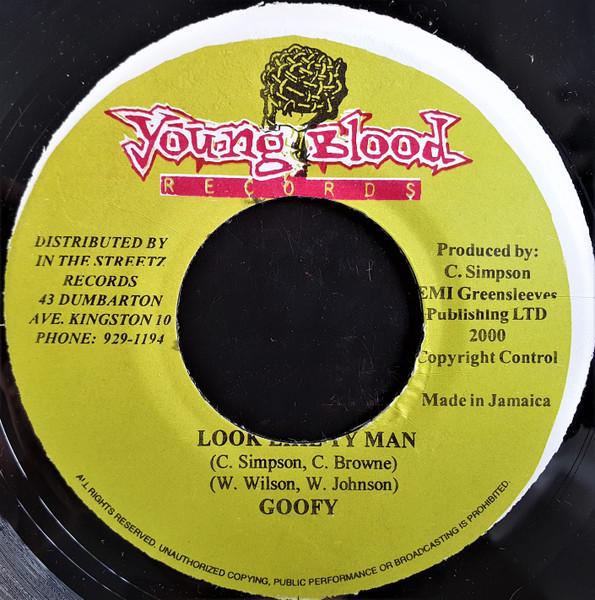 

7inch Record GOOFY Look Like Ty Man NONE Young Blood Rec 2000 Jamaica Reggae Ska Dub Used