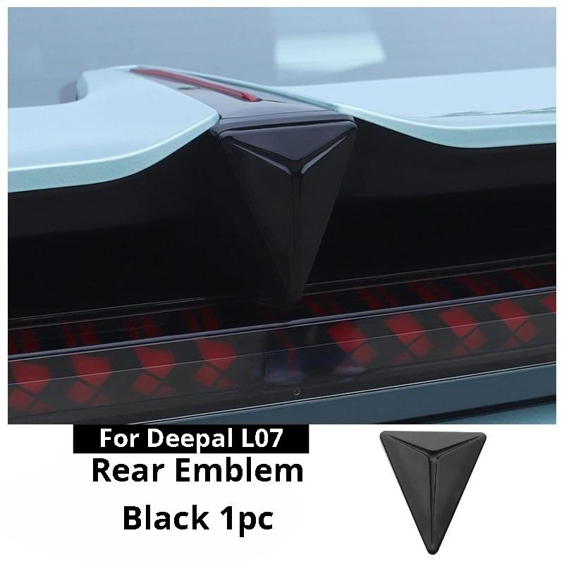 For Deepal L07 S07 Car Badge Stickers Front Rear Steering Wheel Emblem Decal Carbon Fiber Exterior Modification