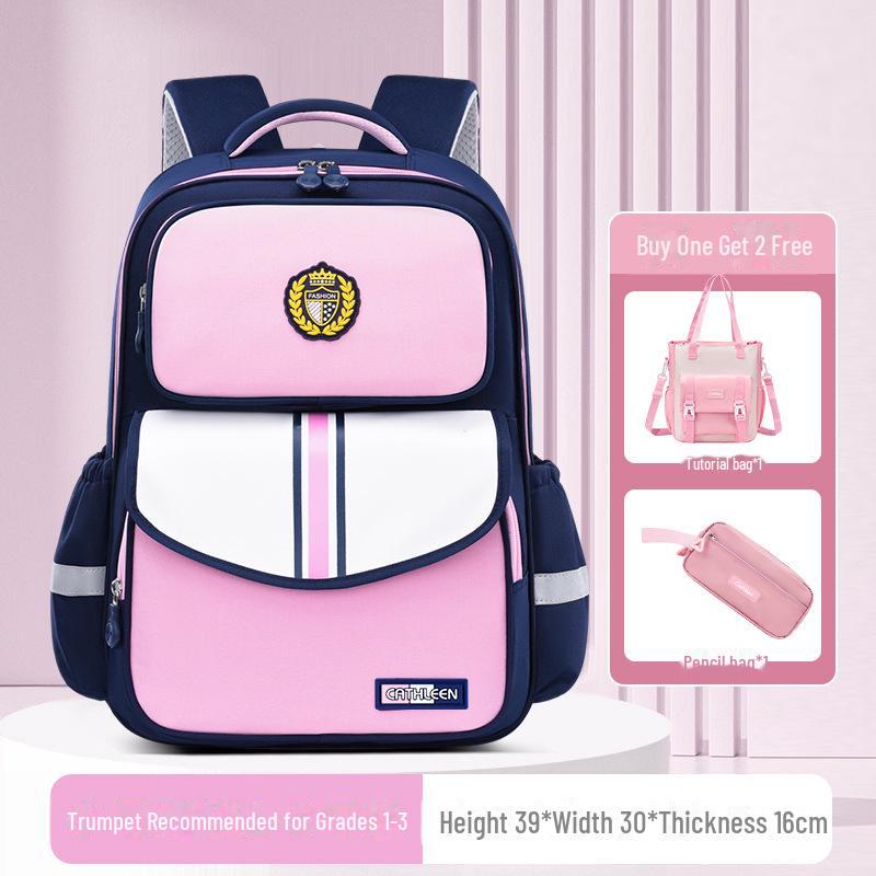 Girls' Lightweight Waterproof Backpack for Elementary School (Grades 1-6) - Durable Oxford Cloth