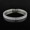 Women's Gold-Plated Zircon Tennis Bracelet - Full Diamond Design, Model S5650