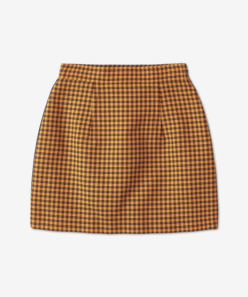 MARNI Mini Plaid Skirt - Orange:Burgundy / Goma0553Iuutp730Chr79