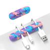 Cable Organizer, Cord Organizer Cable Management, Cable Clips USB Cable Holder Wire Organizer Cord Clips,(5, 3 Slots Colourful)