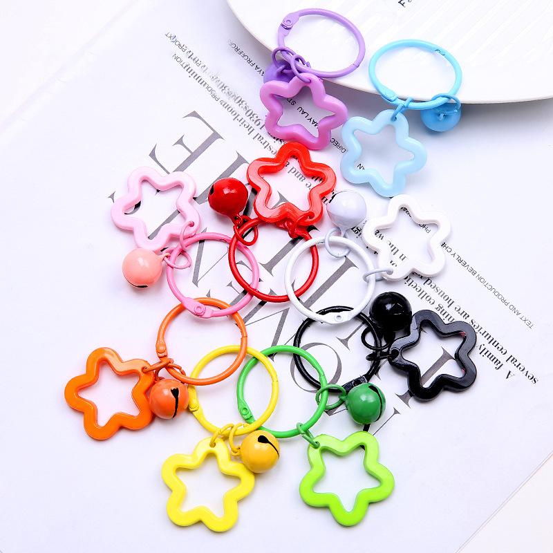 Vibrant Star Acrylic Keychain & Earphone Case Charm for Couples