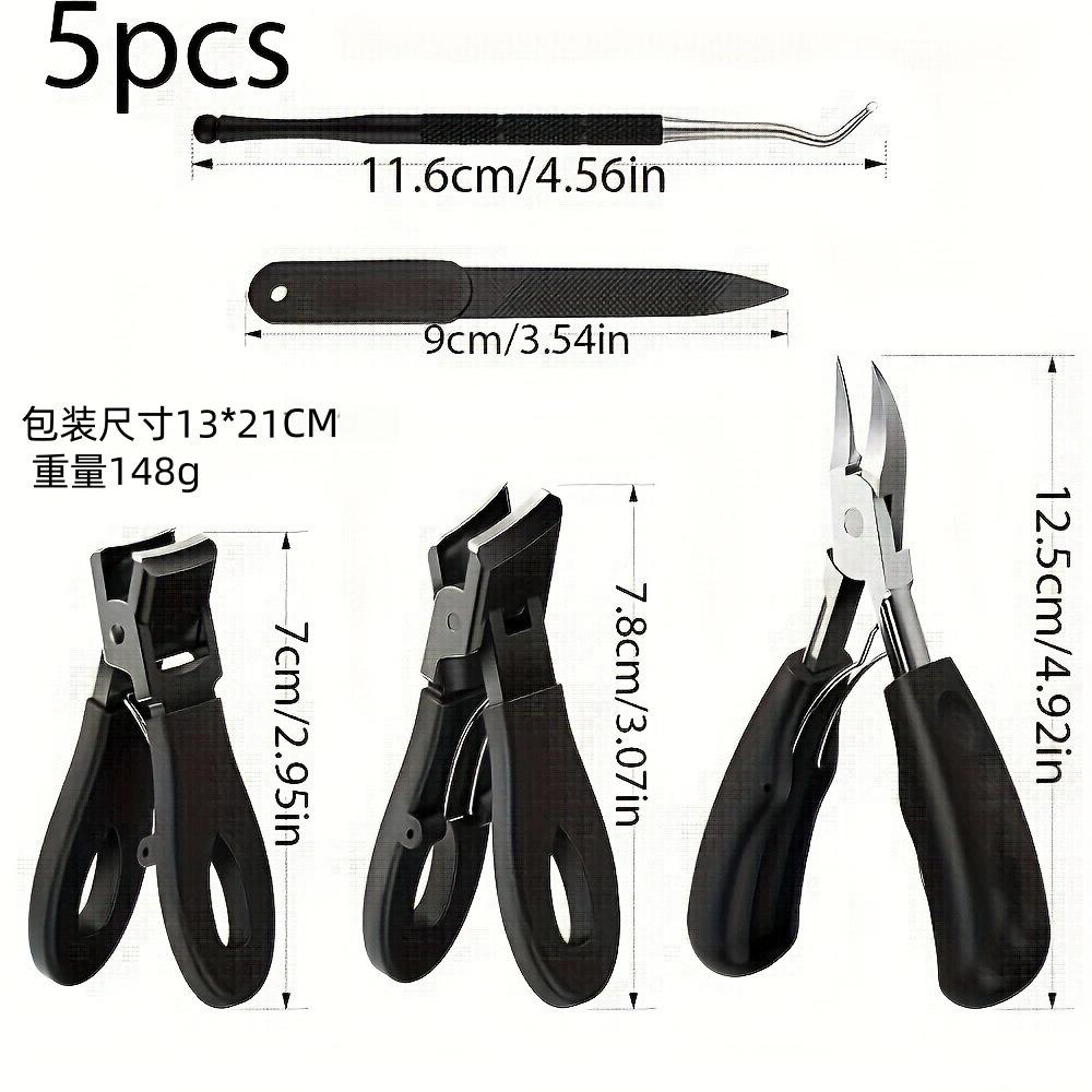 

Stainless Steel Elbow Rubber-Plastic Nail Clipper Nail Scissors Powder Cast Nail Clipper Manicure Clipper Set