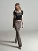 HALF DEVIL US [Customized] Layered Bootcut Pants_Walnut