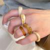 Mehrfarbige Serie Persönlichkeit Mode Acryl Unregelmäßige Runde Quadratische Ringe für Damen Schmuck Accessoires Geschenke Großhandel