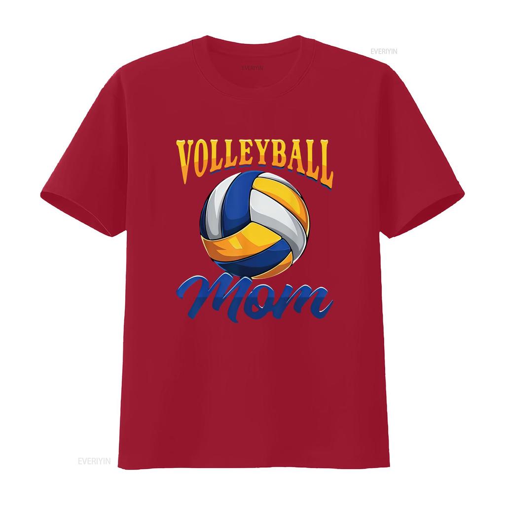Volleyball Mom T Shirt vintage Washed Stylish homme Comfortable Unisex Soft Breathable Top For Everyday Wear streetwear
