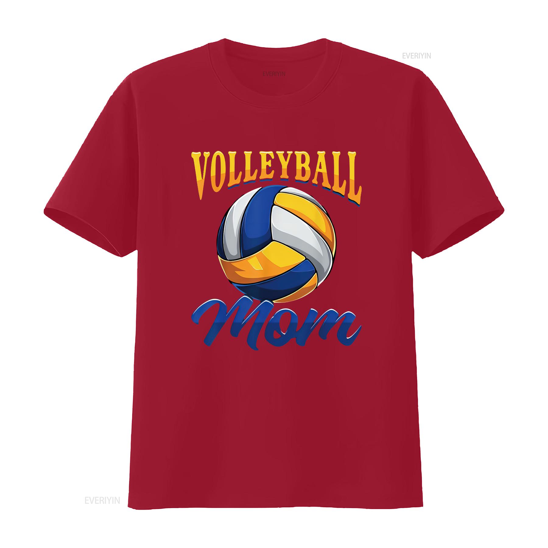 

Volleyball Mom T Shirt vintage Washed Stylish homme Comfortable Unisex Soft Breathable Top For Everyday Wear streetwear S