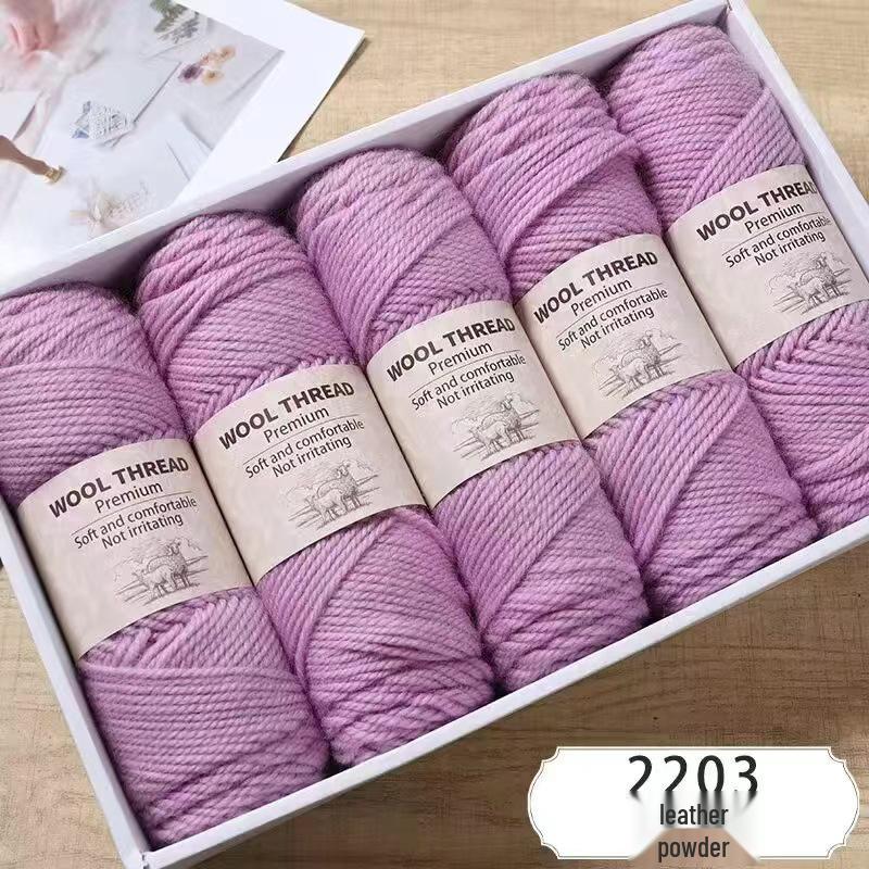 Soft Alpaca Wool Chunky Yarn for Hand Knitting Sweaters, Scarves, and Hats