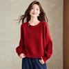 Spring High-end Sequin Round Neck Knitted Top