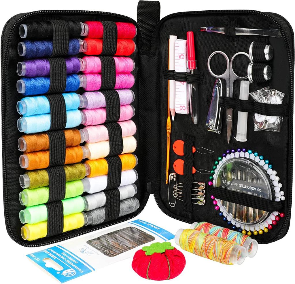 Šicí sady DIY Multifunkční šicí sada pro ruční prošívání, šití, vyšívání, nitě, šicí příslušenství, sady šicích nástrojů