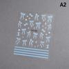 Ribbon Bow Shape Nail Sticker Multicolour Stereoscopic Relief Enhancement Adhesive Nail Decal Decoration Diy