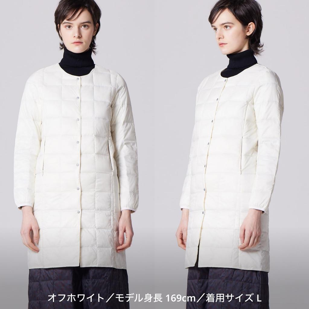 Taion Down Sand Beige Women's W104-LONG Jacket,