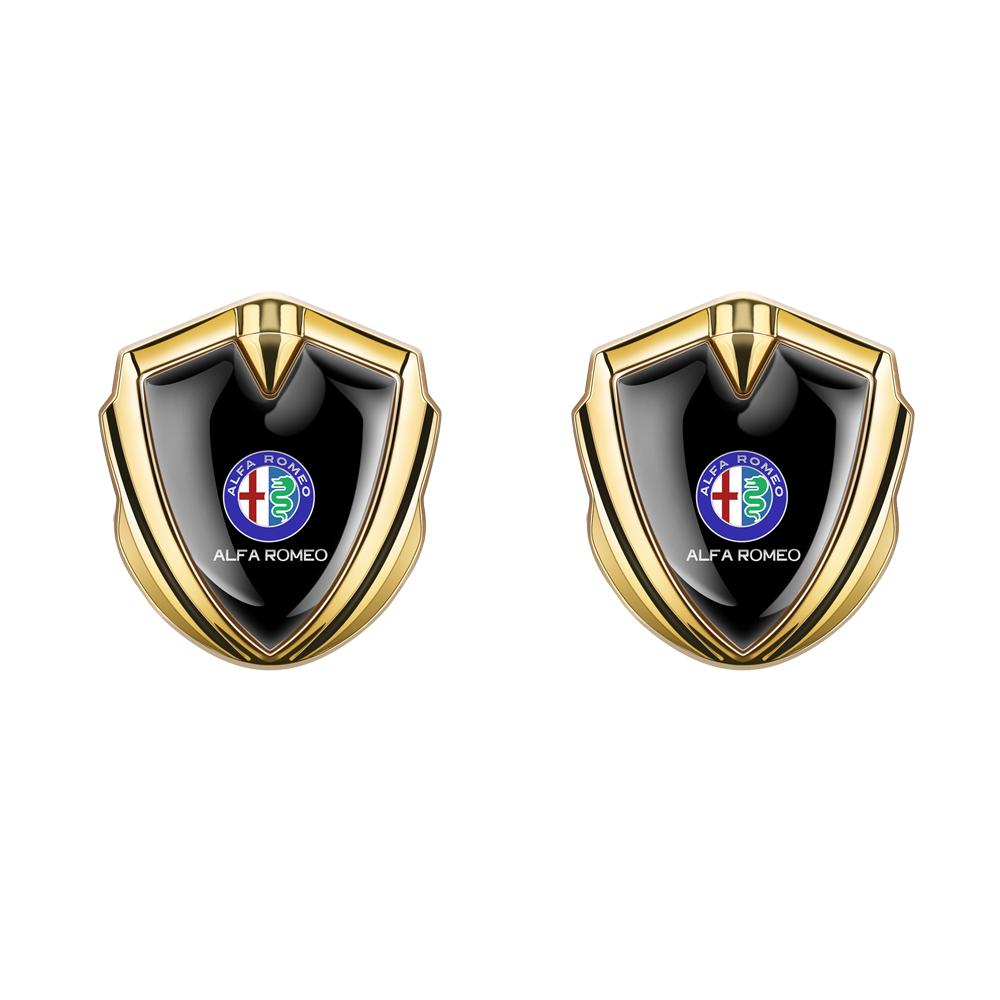 

2pcs 3D Metal Shield Emblem Badge For Alfa Romeo Logo Car Side Fender Stickers Sportiva GT Mito Brera 4C 166 Auto Accessories For Alfa Romeo