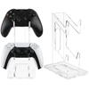 Universal Dual Controller Stand For Ps5 Ps4 Desk Controller Transparent Acrylic Holder Gamepad Joystick Mount For Xbox