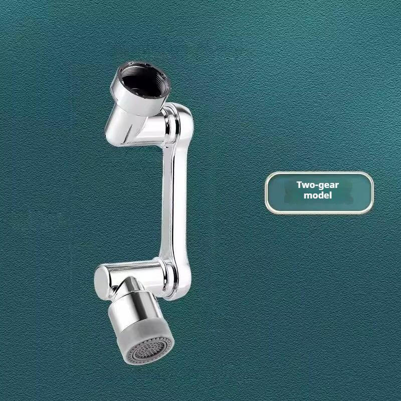 1Pc Splash-Proof 180-Degree Rotatable Robotic Arm Bathroom Sink Spout Extension Faucet Aerator Connector
