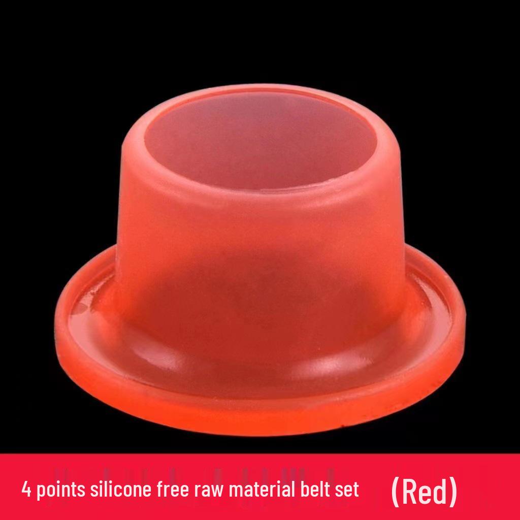 Swap silicone washer gasket for four-point faucet with waterproof triangular valve seal ring.