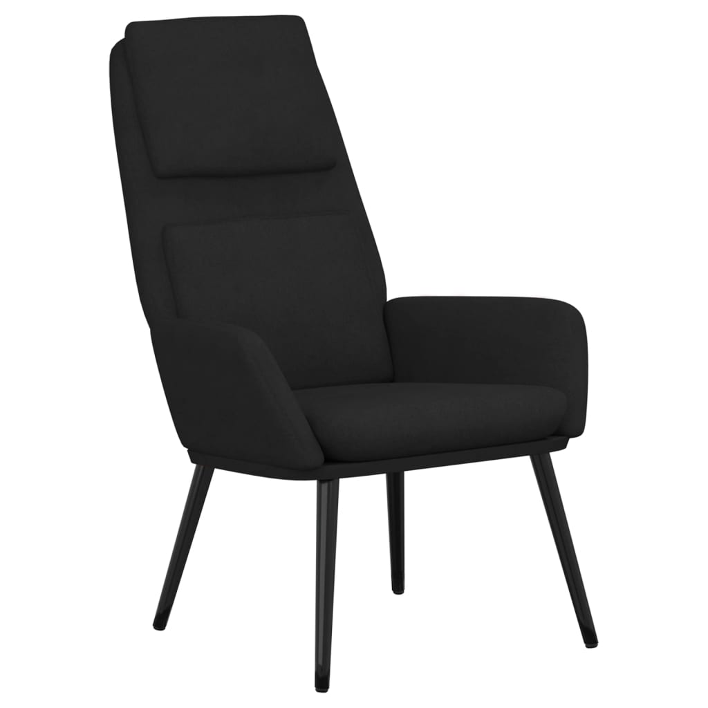 Relax Armchair Black Fabric