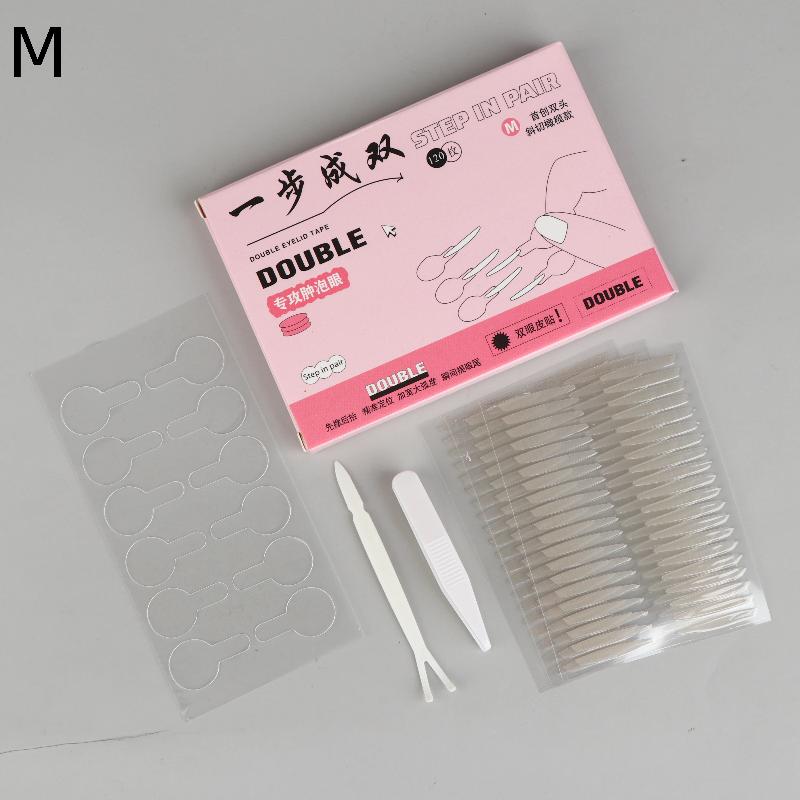 120Pcs Invisible Double Eyelid Stickers - Waterproof Natura Long Lasting With Tool Transparent Eyelid Stickers
