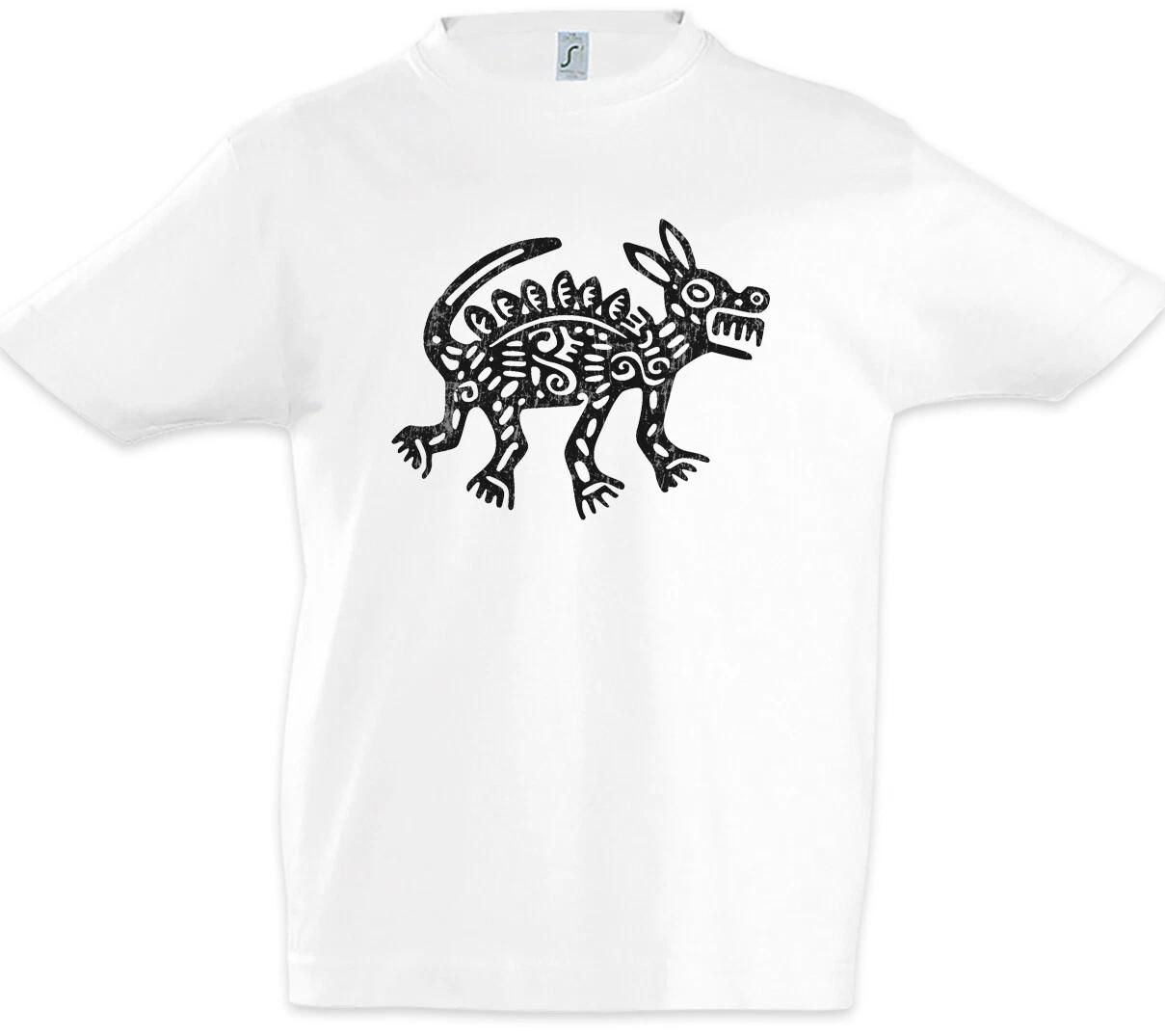 Aztec Dog Kids Boys kids boys T-Shirt Aztec Tattoo Indian Tribe Symbol Dog Dogs 120