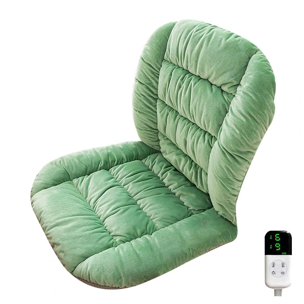 Plush Fabric Seat Cushion Usb Seat Cushion with Anti-slip Bands for Office Chair Chair Winter Thickened Keep Warm Computer Chair