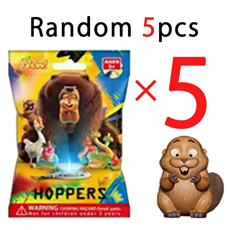 ! Beaver Transformation Plan Series keychain Figure Hoppers Action Figure Movie Model Toys Kids Gift Mystery Box