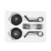 22mm Motorcycle Bar End Rearview Mirror with Complete Install Hardware Fit 17-19mm Handlebar Bore for DIY Modification